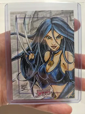 Dangerous Divas Series 2 X-23 X23 Sketch Card By Helga Wojik • $495