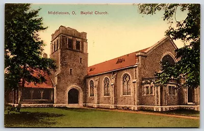 Baptist Church Middletown Ohio Postcard • $6.50