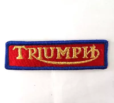 Vintage Triumph Motorcycle Patch • $4