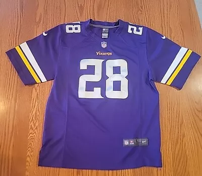 Adrian Peterson Jersey #28 Minnesota Vikings Size Youth  Large NFL Team Purple • $10