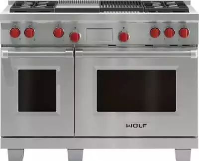 Wolf 48 Professional Dual Fuel Range W/4 Dual-Stacked Sealed Burners DF484CG-LP • $1