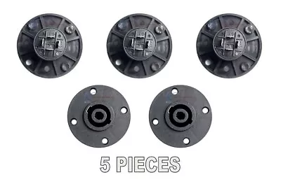 5 Pack 4 Pin Female Speakon Round Chassis Mount Connector Coupler Pro Audio • $12.95