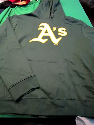 Nwt Fanatics Mlb Oakland A's Mens Hooded Sweatshirt Green Xxl 2x • $25.19