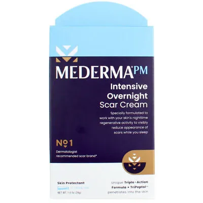 Mederma PM Intensive Overnight Scar Cream - 1oz NEW (Damaged Box) • $19