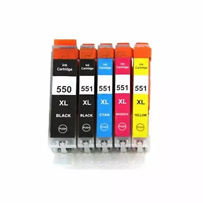 £5.33 • Buy 5 Ink Cartridge For Canon Pixma MG5450 IP7250 IP8750 IX6850 MG5550 MG5650 NonOEM
