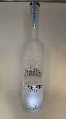 Large 21  3 Litre Liter Belvedere Vodka Light Up Display Glass Bottle No Alcohol • $99.95