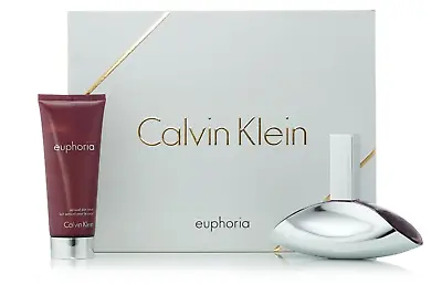 Calvin Klein Euphoria Gift Set Eau De Parfum 50ml EDP Spray & Body Lotion 200ml • £54.99