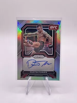 2023 Panini Prizm UFC Dustin Poirier Superstar Autographs Silver Auto #SA-DPR • $30