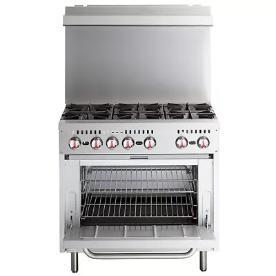 £1500 • Buy 6 Burner Cooker English Range Commercial Burner Gas Cooker Oven Large Burner NEW