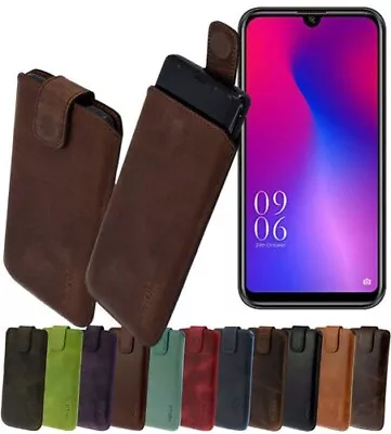 Suncase Case Protective Cover Leather Case Drag Tab For Elephone A6 Mini • $28.25