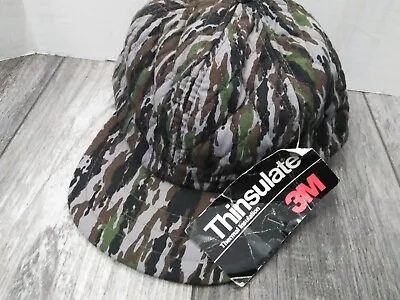 VTG. 80’s Camo Deer Hunt Hunting Cap Thinsulate-3M Neck Ear Flap Size XL (N.O.S) • $64.96