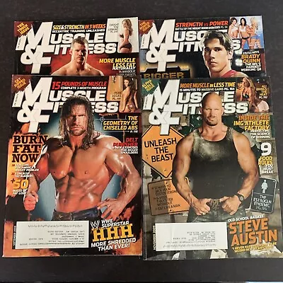 2009 • Muscle And Fitness Magazine •  Lot Of 4 • AUG SEP OCT NOV •   #MUSF-53 • $22.99