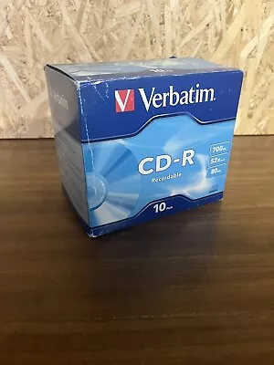 Verbatim CD-R 700MB/80min/52X - 10 Pack Jewel Cases DataLifePlus • $13.99