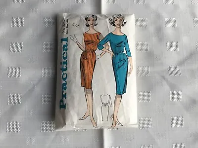 Vintage Practical 5262 Sewing Pattern - Shift Dress With Side Zip - Bust 40” • £1.50