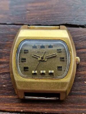 £60 • Buy Vintage USSR Soviet Watch RAKETA In The Form Of A TV CAL 2609HA Gold P Working