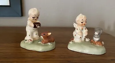 Lot Of 2 Vintage NAPCO Miniature Itsy Bitsy Angel Figurines Made In Japan • $19.99