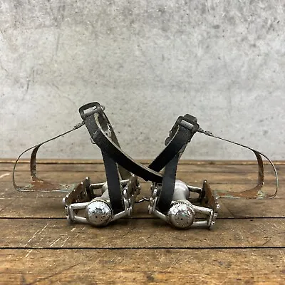 Vintage Campagnolo Record Track Pedals Campy 9/16   Fits Schwinn Paramount Pista • $199.99