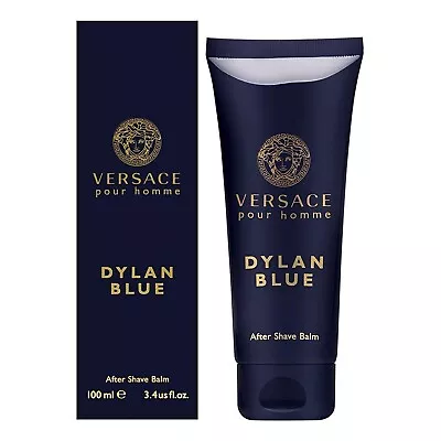 Versace Dylan Blue After Shave Balm For Men 3.4 Oz 100 Ml New In Box Dylan Blue • $37.95