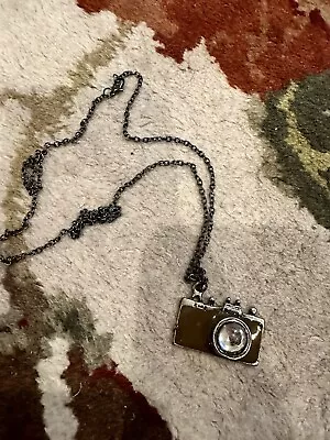 Vintage Style Brown Camera Necklace Worn Once 14” • $2.75