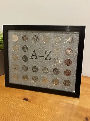 10p A To Z Alphabet Coin Display Frame 2018 2019 For Full Set No Coins Included • £14.95