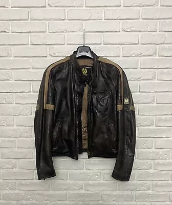 Vintage Women's Belstaff Hero Jacket War Of The Worlds Tom Cruise Brown Size 46 • £514.67