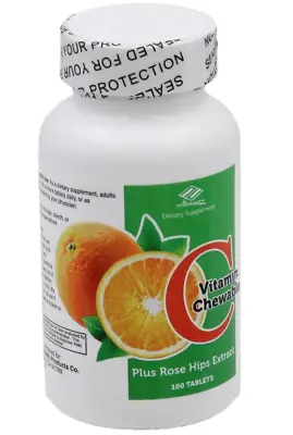 Chewable Vitamin C 500 Mg - 1000mg Tablets + Rose Hip Extract MADE IN USA • $14.95