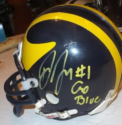 DEVIN FUNCHESS Panthers Autographed Michigan Mini Helmet Including BDS COA #3226 • $79.99