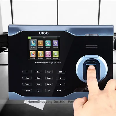 £146.42 • Buy U160 LCD Biometric Fingerprint Scanner Time Clock Check In Out For School Office