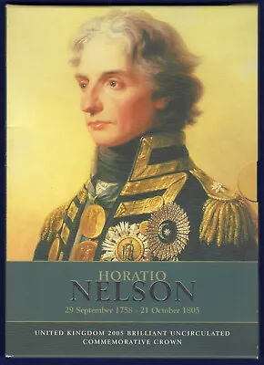 Great Britain 2005 BU £5 Coin Pack Horatio Nelson Crown (Ref. T5433) • £17