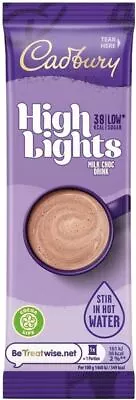 Cadbury Highlights Milk Chocolate Drink Quick And Convenient Sachets 11g X 80 • £50.99