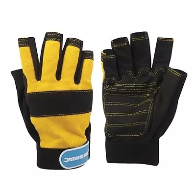 New Fingerless Mechanics Gloves Large Safety Workwear  • £9.49