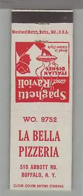 Matchbook Cover - Pizza Place - La Bella Rosa Pizzeria Buffalo NY • $4.49