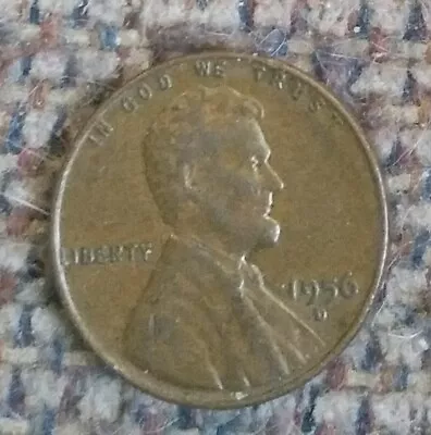 1956 D Wheat Penny. L In Liberty On Rim. $300. Nice Coin. • $300