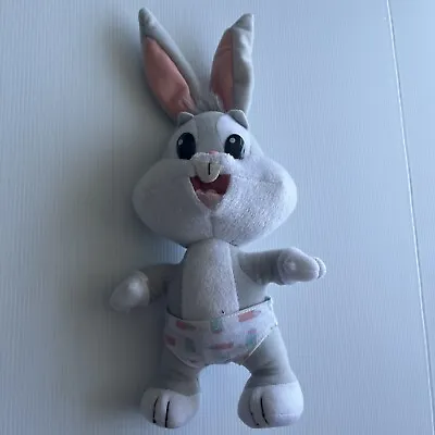 Vintage 1995 Tyco Looney Tunes Lovables BABY BUGS BUNNY Plush 9  Stuffed Toy • $28.45