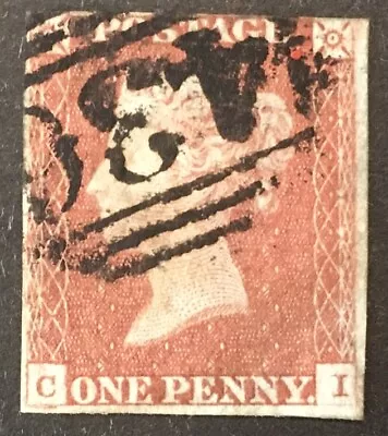 GB Queen Victoria  1d Penny Red  VFU Stamp  C-I   LH • $1.23