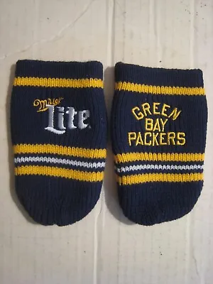 Acme Green Bay Packers / Miller Lite Knit Beer Can/Bottle Koozie; Sweater Type • $5.90