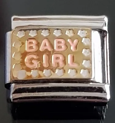 Baby Girl Italian Charm Bracelet Charms Link Charm  • £4.49