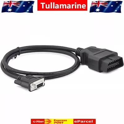 DB9 9Pin Serial RS232 Female Port To Male OBD2 16 Pin OBD Cable Adapter Cord NEW • $26.65