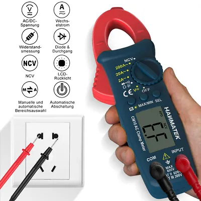 Digital Clamp Meter Multimeter 2000 Counts Amp Voltage Tester AC/DC Voltmeter • $25.99