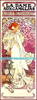 $28.59 • Buy La Dame Camelias 1896 By Mucha Vintage Poster Print Retro Style Theater Art