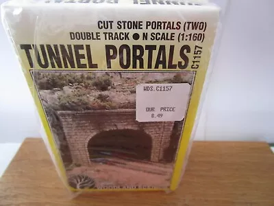 Woodland Scenics C1157 Cut Stone Tunnel Portal Set Double Train Track N Scale • $11.95