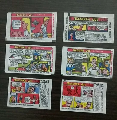 Vintage Comics About Bazooka Joe And His Gang 6 Rare • $12