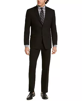 Marc New York By Andrew Marc Mens Modern-Fit Suits Black Size 44G • $249.99