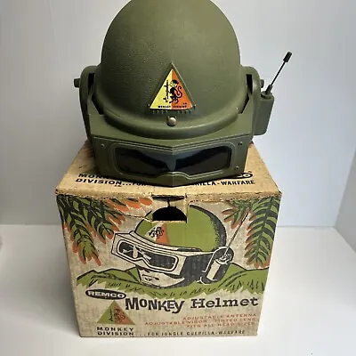 Remco Vintage Monkey Division Toy  Monkey Helmet In Original Box From 1963 • $125