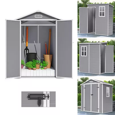 5X4 6x4.5FT Large Manor Weather-Resistant Plastic Garden  Tools Storage Bin Shed • £259.95