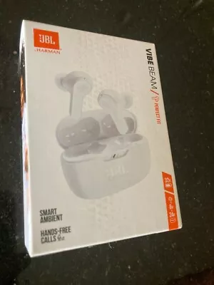 JBL Vibe Beam True Wireless In-Ear Headphones White  Brand New & Sealed!! • $31.99