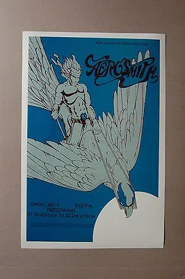 Aerosmith Concert Tour Poster 1977 Freedom Hall-- • $4.50