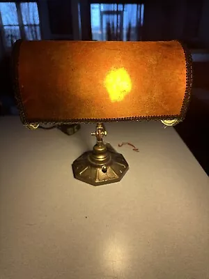 Antique Handel Adjustable Mica Shade Piano Lamp • $299.99