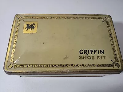 Vintage C.1920s Art Deco Tindeco Griffin Shoe Kit Candy Chocolate Tin  • $34.99