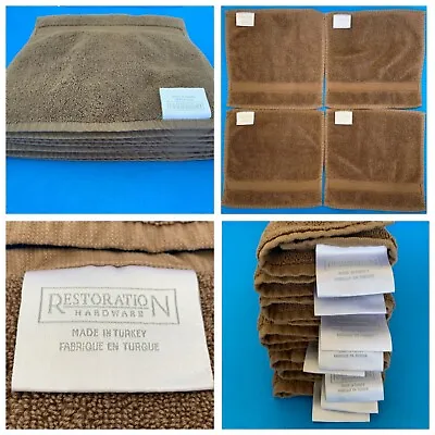 Restoration Hardware Wash Cloths Turkish Towels Brown Lot Of 4 (2 Avail.) • $26.25